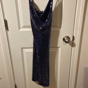 BLUE SEQUIN DRESS